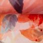 Preview: Jersey Blüten und Blätter in Orange/Grau Tönen